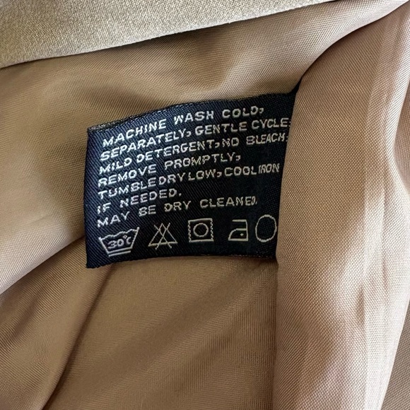 London Fog Beige Trench Coat Size 10 Petite Removable Hood Pockets Classic - Picture 13 of 16